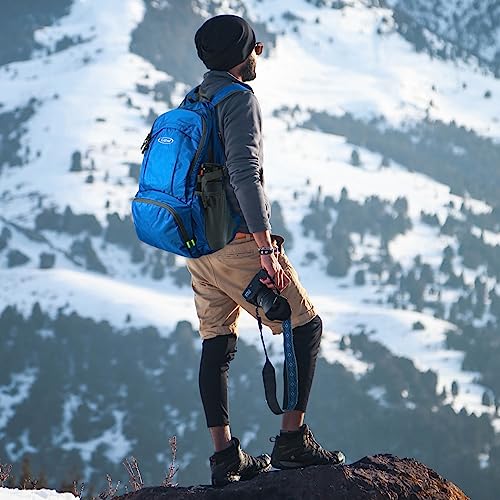 G4Free 40L Lightweight Packable Hiking Backpack, Waterproof Travel Daypack - color: Navy Blue