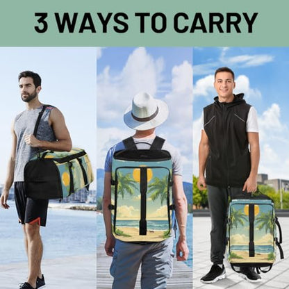 Gym Backpack, Water Resistant Carry-On Bag with Padded Shoulder Straps
