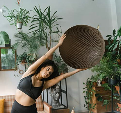 Yoga Ball Chair Cover - for 55cm and 65cm Birthing, Stability, Fitness, Balance Ball - color: Warm Taupe Brown