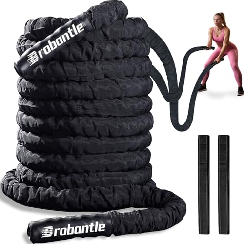 Battle Rope 1/1.26/1.5/2 Inch Diameter,Pink 30FT/40FT/50FT Exercise Workout Ropes for Home Gym Heavy Weighted Training Rope for Working Out - style: 1.5 inch 40ft