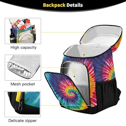 Tropical Pineapples Fruits Cooler Backpack Insulated Leak Proof Beach Cooler Bag Soft Lunch Picnic Hiking Camping Backpack Cooler - color: A01