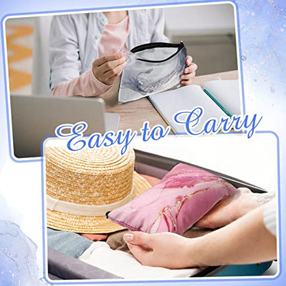 Reginary 20 Pcs Makeup Bags Gifts for Women Canvas Cosmetic Bags with Zipper Bulk Gift for Women Travel Purse Organizer Pouch Accessory, Toiletry Large Capacity, 7 x 4.3 Inch(Marble) - style: Marble