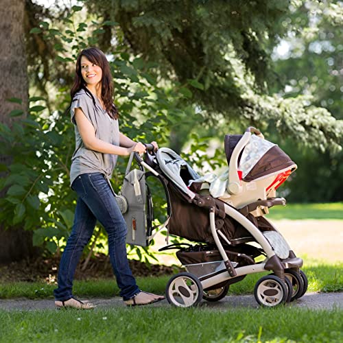 GurZinn Baby Diaper Bag Backpack with Changing Station Travel Waterproof 3 in 1 Foldable Pad Unisex Grey - color: Grey