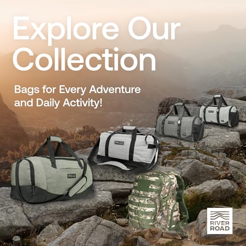 RIVER ROAD Huntex 40L Tactical Backpack for Men & Women in Green Camo - Military Style Hunting Hiking & Travel Combat Backpack - Outdoor Tactical Backpacks Sport Mochila Tactica - color: Green Camo