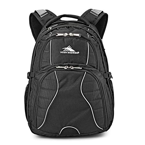 High Sierra Swerve Laptop Backpack, Black, One Size - color: Black