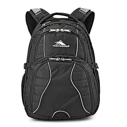 High Sierra Swerve Laptop Backpack, Black, One Size - color: Black