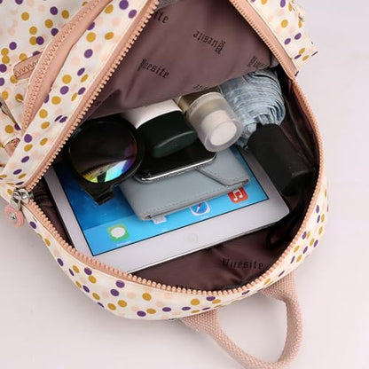 Backpack Purse for Women Ladies Nylon Bag Casual Daypack Travel Shopping Pack (H Style Map Grey) - color: H Style Map Grey