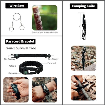 RHINO RESCUE Survival First Aid Kit, HSA/FSA Eligible, Emergency Kit Molle Pouch IFAK Medical Kit for Vehicles Car Camping Backpacking Hiking Hunting - color: Ranger Green