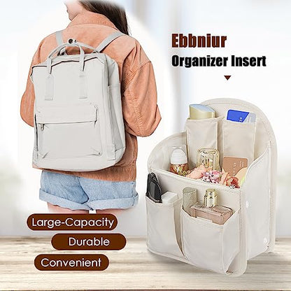 Bag Organizer Insert, Oxford Fabric Travel Divider Bag for Men or Women, Lightweight Bag Liner, Waterproof Organizer Pouch for Rucksack, Tote Bag, Shoulder Bag, etc. (Small) - size: Small