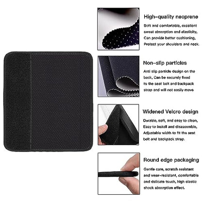 Car Seat Belt Pad Cover, 2-Pack Soft Car Safety Seat Belt Strap Shoulder Pad for Adults and Children, Suitable for Car Seat Belt, Backpack, Shoulder Bag (Cow Pattern) - color: Cow Pattern