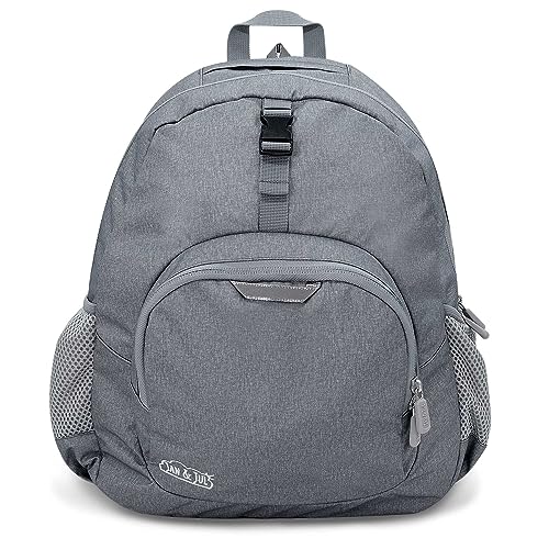 JAN & JUL Water Resistant Backpack for School, Lightweight Schoolbag for Kids (Heather Grey, One Size) - color: Heather Grey