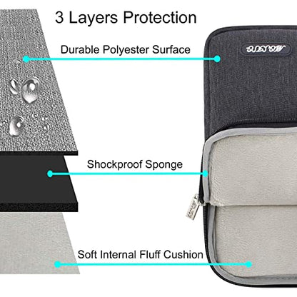 MOSISO Laptop Case 12.3 inch, 11.6-12.3 inch Laptop Sleeve Compatible with MacBook Air 11.6, Acer HP Dell Lenovo Samsung, Surface Pro, Polyester Vertical Computer Sleeve Bag with Pocket, Space Gray - color: Space Gray, size: 12.3 inch
