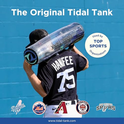 Tidal Tank Tube - The Original Aqua Bag - Water Weight Bag up to 79 lbs - Adjustable Workout Sand Bags Weights Alternative - Portable Sandbag Fitness Equipment Set, Home Exercise Gym - Including App - color: Classic: max. 49 lb