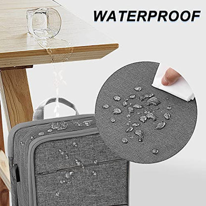 ZINZ Slim & Expandable Laptop Backpack Water Resistant Backpack Travel Backpack Compatible with MacBook Air/Pro/Neo 13-14 inch, XPS 13/14, Surface 13.5" and Most 13-14 Notebooks，G01Y01 - color: G01y01, size: 13"-14"