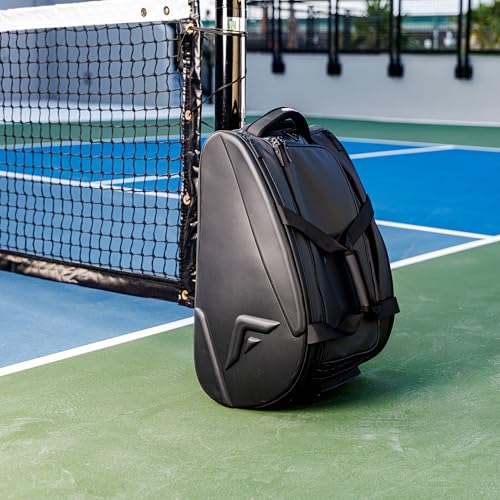 Franklin Sports Pickleball Pro Series Bag II - Court Backpack + Duffel Bag for Paddles, Balls + Equipment Storage - color: Black