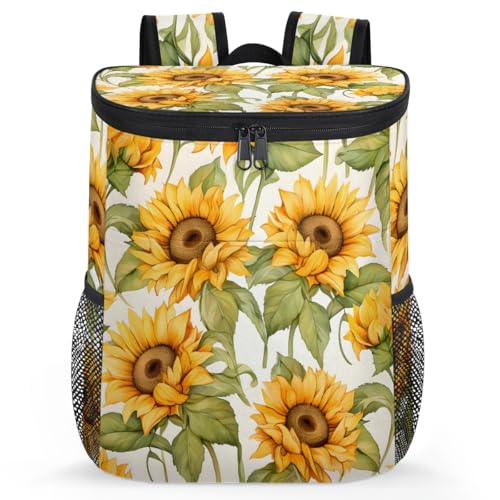 Insulated Cooler Backpack Portable Soft Cooler Bag Ice Chest Backpack for Camping Beach Picnic Lunch Work Travel - color: Multicolor 11