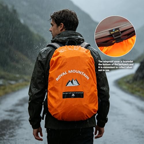 Backpacking Backpack Small Hiking Backpack for Women Men,28L Lightweight Waterproof Travel Backpacks Hiking Daypack for Camping Cycling Outdoor - color: Black
