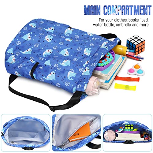 Dinosaur Drawstring Backpack Bulk for Kids Girls Boys Gym Dance String Bags Water Resistant Lightweight Colorful Skeleton Dinosaurs Black - color: Skeleton Dinosaur Black