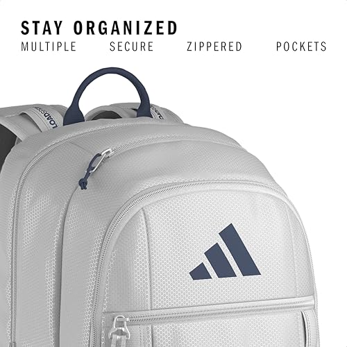 adidas Excel 7 School Backpack for Laptop, Gym and Travel, 34L, Grey Two/Mineral Blue/7.5, OSFA - color: Grey Two/Mineral Blue/7.5, size: One Size