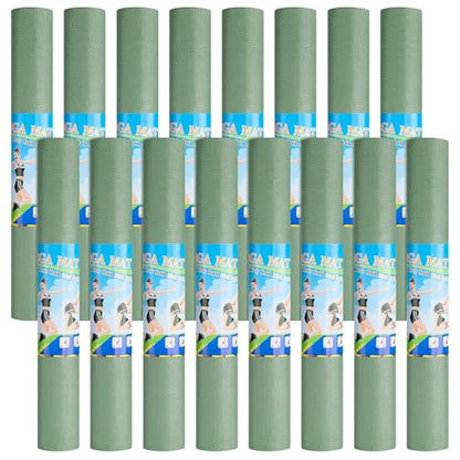 3 mm Thick Yoga Mat Bulk, Non Slip Exercise Workout Fitness Pad for Women Men, Gym Home Yoga Pilates, Easy to Clean, Sturdy PVC - color: Matcha Green