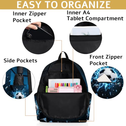 Sport Football Ball Kids Backpack for Boys Girls Soccer Sport Preschool Toddler Backpack Kindergarten Nursery Bookbag Travel Children Lightweight School Bag - color: Soccer
