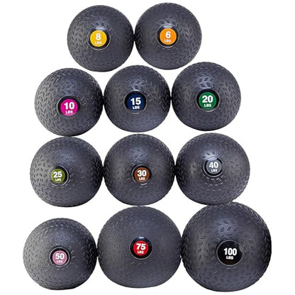 Fitvids Slam Medicine Wall Balls Workout Exercise Fitness Weighted Balls for Cross Training, Strength and Conditioning Exercises, Cardio and Core Workouts - style: 40 Pounds