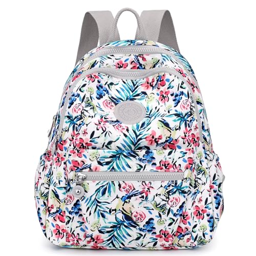 Mini Backpack Purse for Women, Stylish Daypack Shoulder Bag, Small Lightweight Daypack for Work Travle College (B- Flower Pink) - color: B- Flower Pink