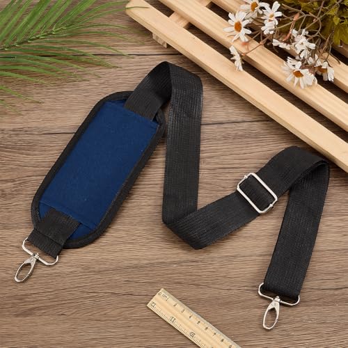 GORGECRAFT 37mm Chair Carrying Strap Adjustable Beach Chair Backpack Anti-Slip Shoulder Straps Replacement Universal for Briefcase Laptop Messenger Crossbody Bag Luggage Duffel Camera - color: Black