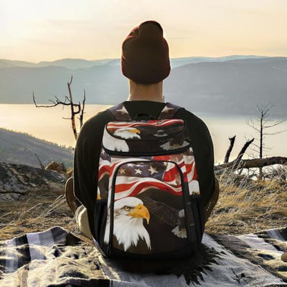 Tropical Pineapples Fruits Cooler Backpack Insulated Leak Proof Beach Cooler Bag Soft Lunch Picnic Hiking Camping Backpack Cooler - color: silver2