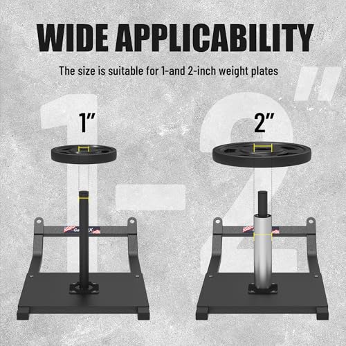 GanFindX Workout Sled for Full Body Training, Push Pull Strength Sled for Speed, Power & Conditioning, Fits 1" & 2" Plates
