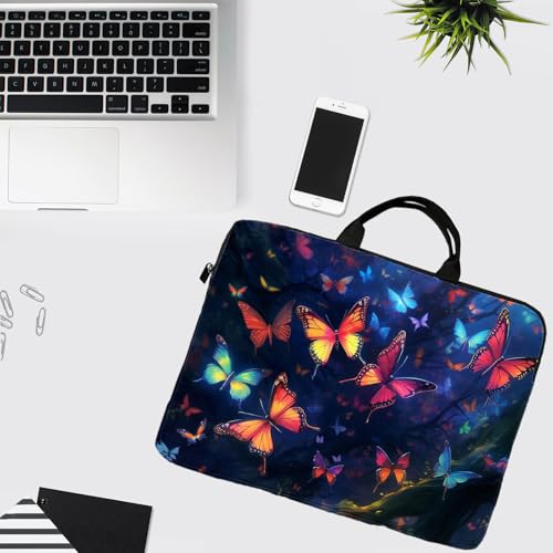15-Inch Laptop Sleeve – Stylish, Lightweight, Shockproof, Water-Resistant Case for Lenovo, HP, Dell, Asus Notebooks - Butterfly - color: Butterfly