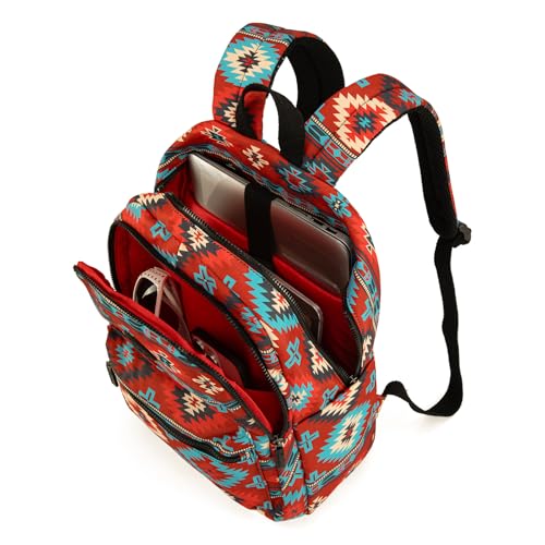 Montana West Backpack for Women Western Travel Backpack Purse Casual Daypack for Laptop College - color: Aztec Dark