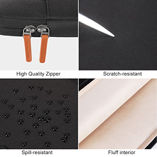 DOMISO Laptop Case Sleeve Protective Cover Compatible with MacBook Air 13 M4 M3 M2,MacBook Pro M2 M1,iPad Air/Pro,13 inch Dell,Lenovo, HP,Asus,Waterproof Computer Cases Bag with Handle,Black - color: Black, size: 13" for mac book