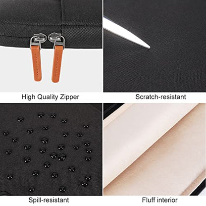 DOMISO Laptop Case Sleeve Protective Cover Compatible with MacBook Air 13 M4 M3 M2,MacBook Pro M2 M1,iPad Air/Pro,13 inch Dell,Lenovo, HP,Asus,Waterproof Computer Cases Bag with Handle,Black - color: Black, size: 13" for mac book