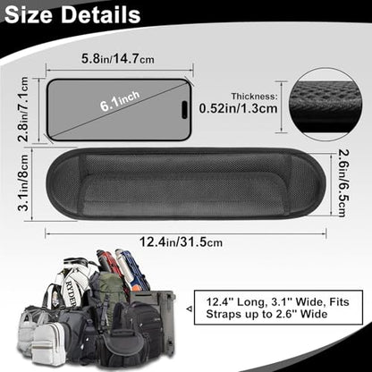 FIEIL 2 Pack Universal Shoulder Strap Pad, Breathable Backpack Pad for Shoulder Bags, Cushion Pads, Guitar Pads, Comfortable Replacement Shoulder Pads Help Relieve Shoulder Pain - size: Sandwich Mesh