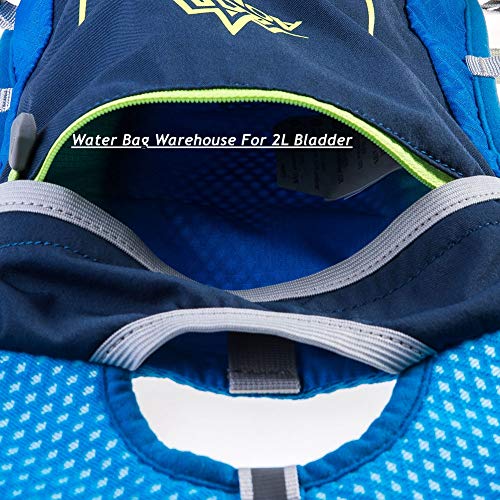 AONIJIE Hydration Vest Pack Backpack 5L 5.5L Marathoner Running Vest Race Hydration for Women and Men Trail Run Hiking Jogging - color: Gray