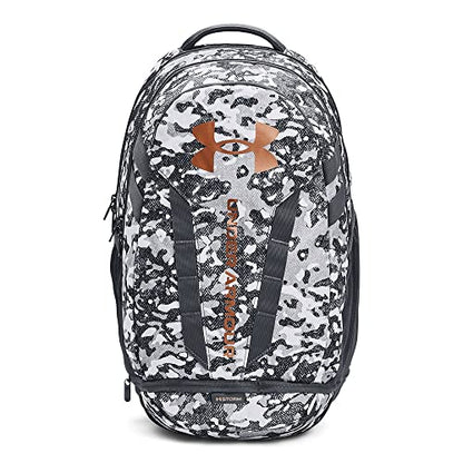 Under Armour Unisex Hustle 5.0 Backpack - color: (104) White / Pitch Gray / Metallic Light Copper