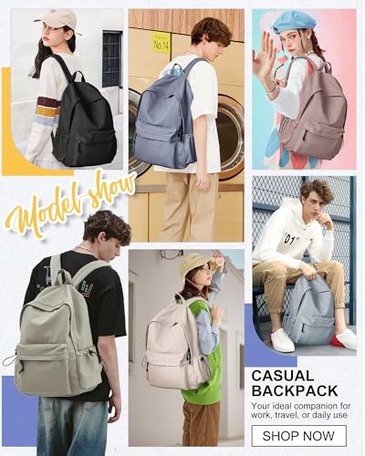 SEAFEW Black Backpack for School Women Girls, Waterproof Bookbag Cute High School Backpack for Men Teen Boys, Lightweight Travel College Back Pack Mochilas Escolares para Casual Daypack Rucksack - color: Black
