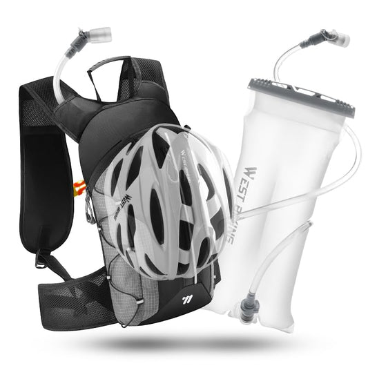 Hydration Backpack - Lightweight Water Backpack with 2L Water Bladder, Small Hiking Backpack for Running Cycling Camping Rave for Men Women - color: Gray1