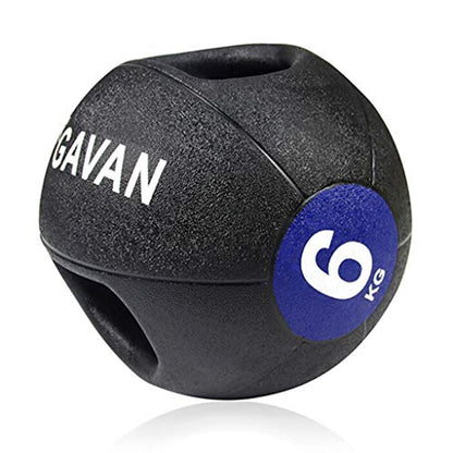 Professional Double Handle Grip Medicine Ball - for Weights Training MMA Boxing Exercise Fitness, 5KG-10KG - size: 6kg