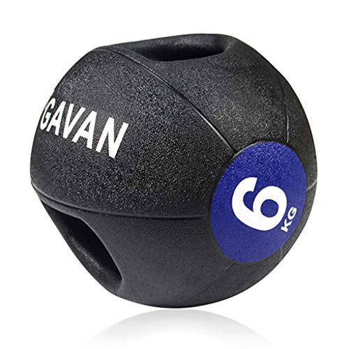 Professional Double Handle Grip Medicine Ball - for Weights Training MMA Boxing Exercise Fitness, 5KG-10KG - size: 6kg