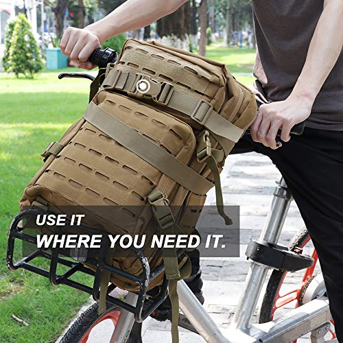MAGARROW 1.5" Utility Straps with Buckle Adjustable, 4-Pack (Tan, 9.5 feet Long) - color: Tan, size: 1.5 in x 9.5 ft