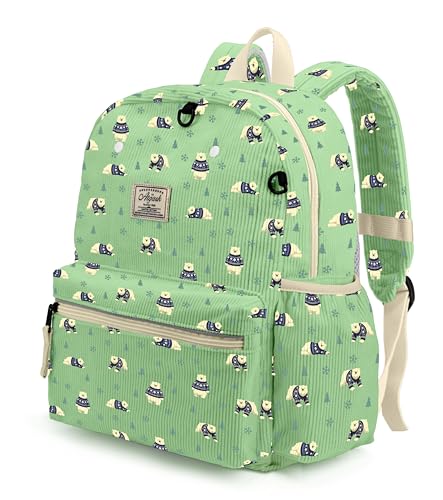 atgark Corduroy Toddler Backpack for Boys 2-5: Preschool Backpack for Boys - color: Arctic Mist Corduroy, style: Age 2-5 (13.3" H Fit A4 Folder)