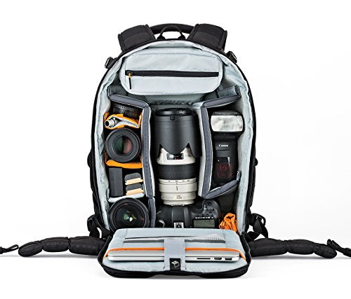 Lowepro LP37129, Flipside 400 AW II Camera Backpack, Camera Accessories, for DSLR, CSC, Mirrorless, 15 Inch Laptop, Tablet, Additional Lenses, Black - size: BP 400 AW II