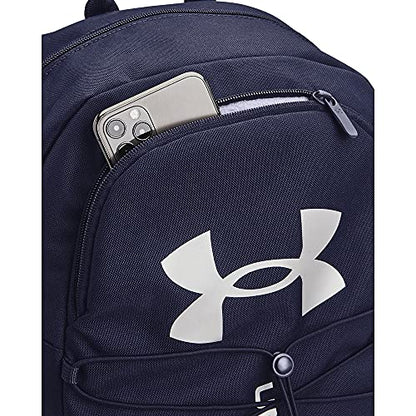 Under Armour Hustle Sport Backpack - color: Midnight Navy (410)/Metallic Silver