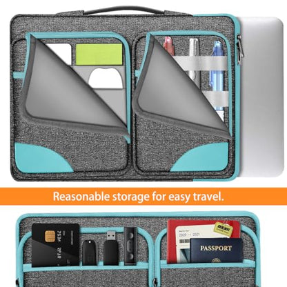 Hseok Laptop Case 15 15.6 16 inch Sleeve with Handle & Straps,Sapphire - color: Sapphire, size: 15"-15.6"