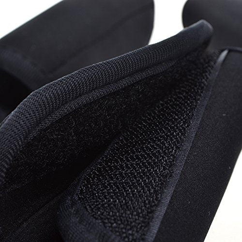Cosmos Pack of 3 Black Color Extra Thick 5MM SBR Neoprene Luggage Handle Wrap Handle Grip Luggage Identifier for Travel Bag Luggage Suitcase - color: Black Color-5mm thick