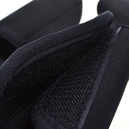 Cosmos Pack of 3 Black Color Extra Thick 5MM SBR Neoprene Luggage Handle Wrap Handle Grip Luggage Identifier for Travel Bag Luggage Suitcase - color: Black Color-5mm thick