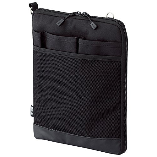 LIHIT LAB Laptop Sleeve, Water & Stain Repellent, Vertical for Backpack, 7.9" x 10.2", Black (A7682-24) - color: Black, size: 10.2 x 7.9 inches, style: Vertical