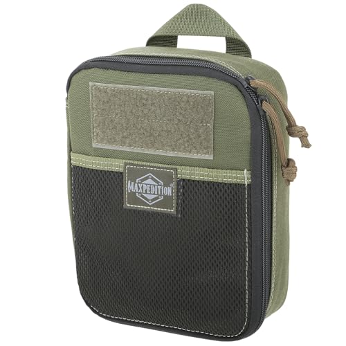 MAXPEDITION Beefy Pocket Organizer, Compact, MOLLE-Compatible, 1000D Nylon Tactical Pouch, Everyday Carry Tool and Gear Storage for Outdoor, Tactical, Survival, 0266 - color: OD Green